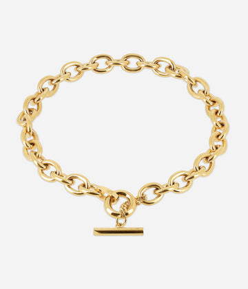 Collier Ecume (Acier doré)