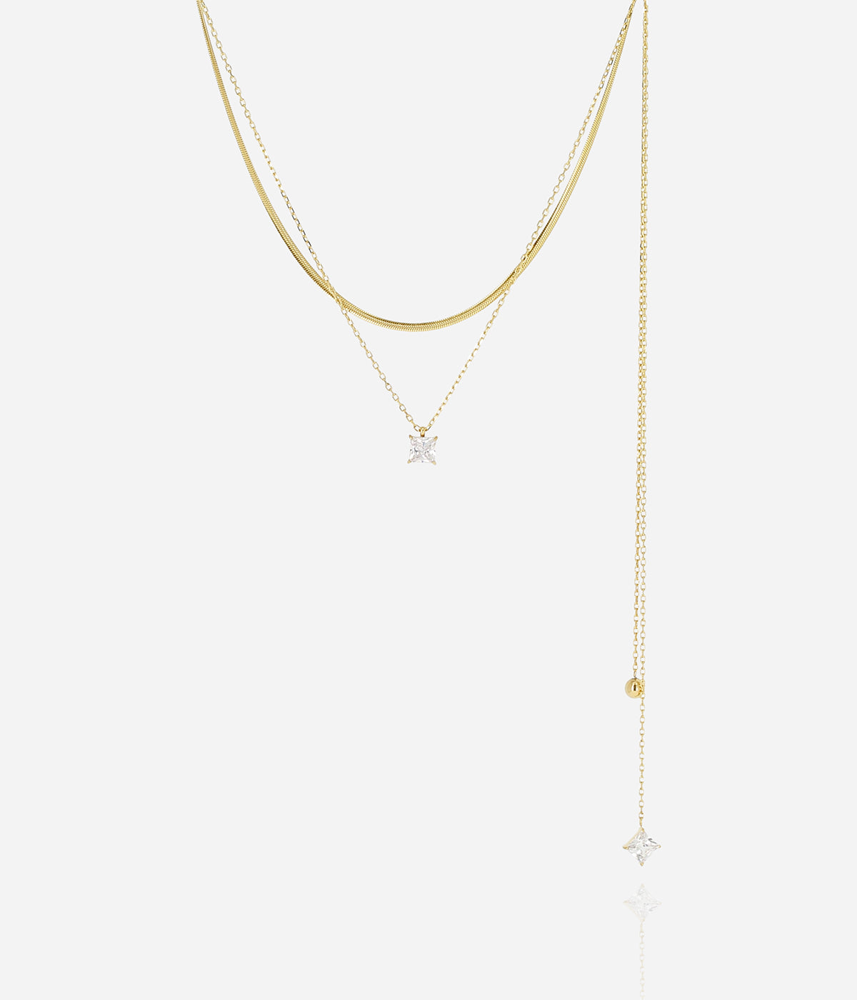 Bijou de dos Cheryl (Acier doré)