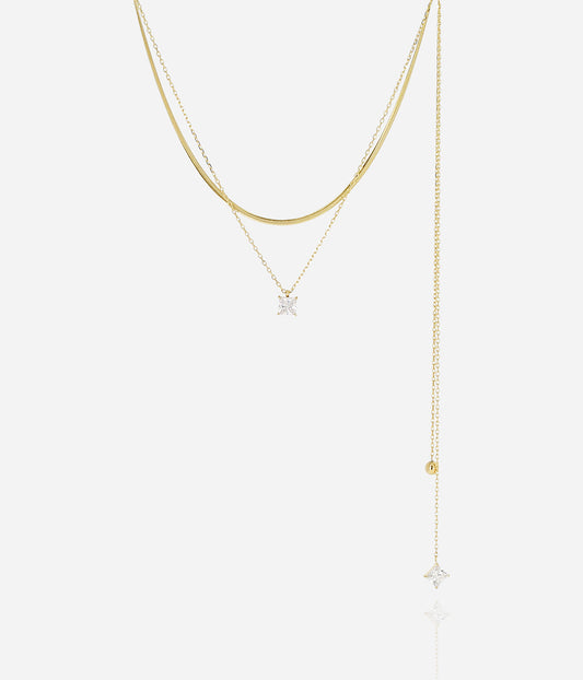 Bijou de dos Cheryl (Acier doré)