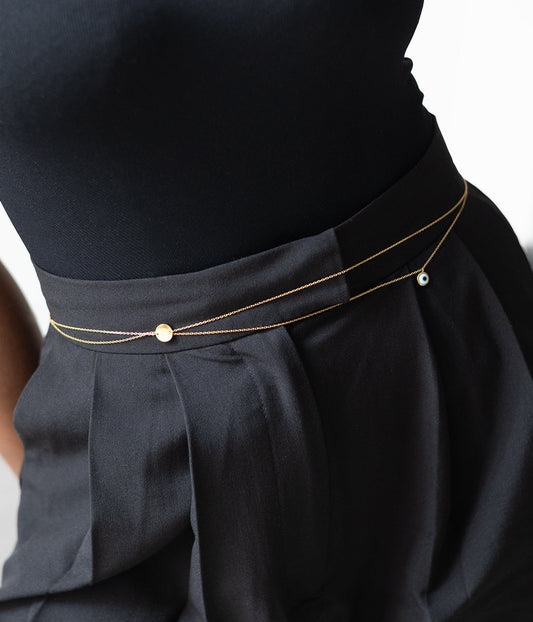 Waist jewel Sartène (Golden steel)