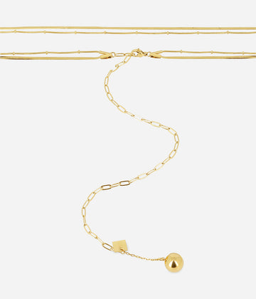 Ceinture Piana (Acier doré)