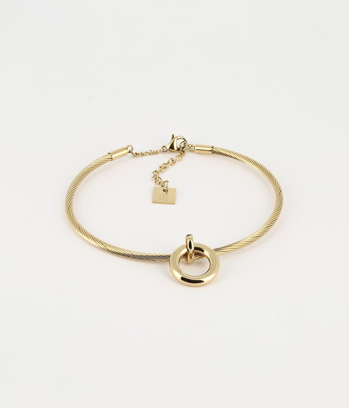 Bracelet Jonc Zaha (Acier doré)